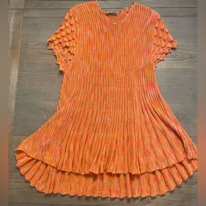 Mechant Orange Knit Dress